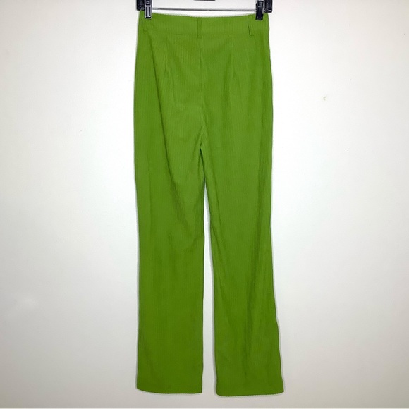 < Lime Green Corduroy Pants Size 2 > - Picture 4 of 5